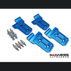 Jeep Wrangler JL Billet Door Hinges - Aluminum - Blue